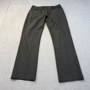 Oobe Women's Dress Pants 8/31 Gray Stretch Waist Straight Leg Business Trousers